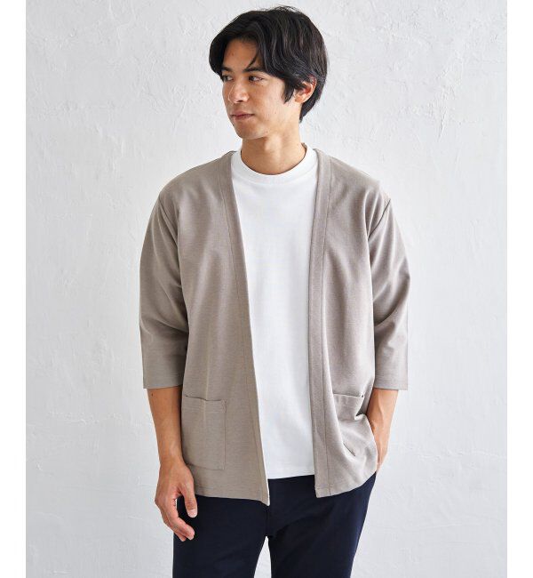 ikka「【抗菌防臭】GOKU楽冷感7分袖カーディガン」|カーディガン|