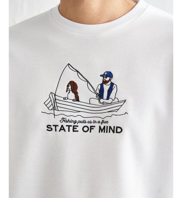 ikka「ポンチ刺繍ロンT」|Tシャツ・カットソー|