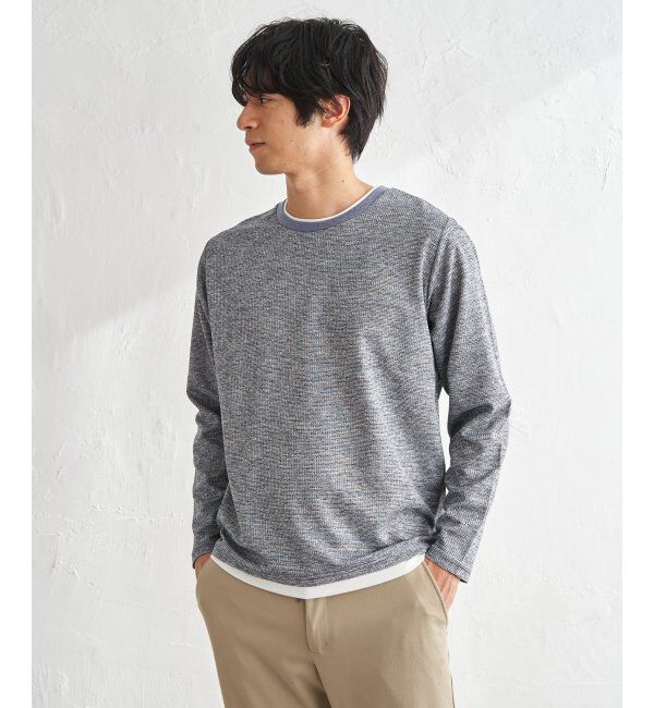 ikka「速乾ピケレイヤードロンT」|Tシャツ・カットソー|