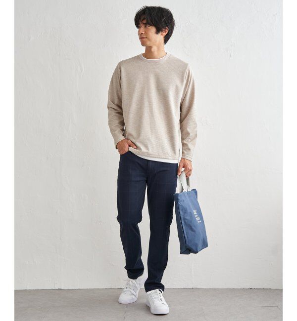 ikka「速乾ピケレイヤードロンT」|Tシャツ・カットソー|