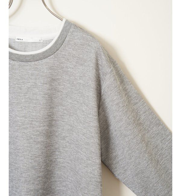 ikka「速乾ピケレイヤードロンT」|Tシャツ・カットソー|