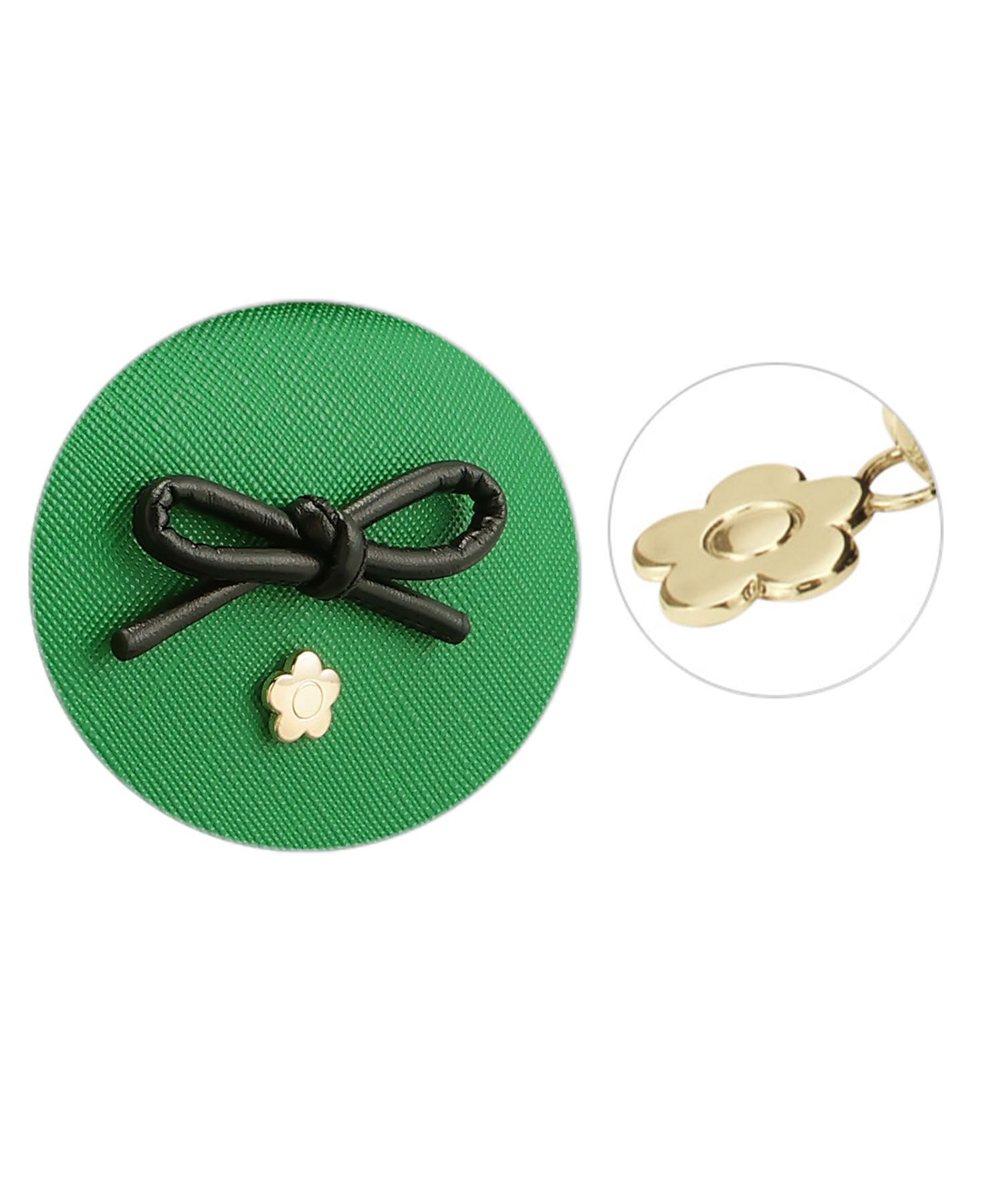 MARY QUANT「サフィアーノリボン ラウンドポーチ」|ポーチ|