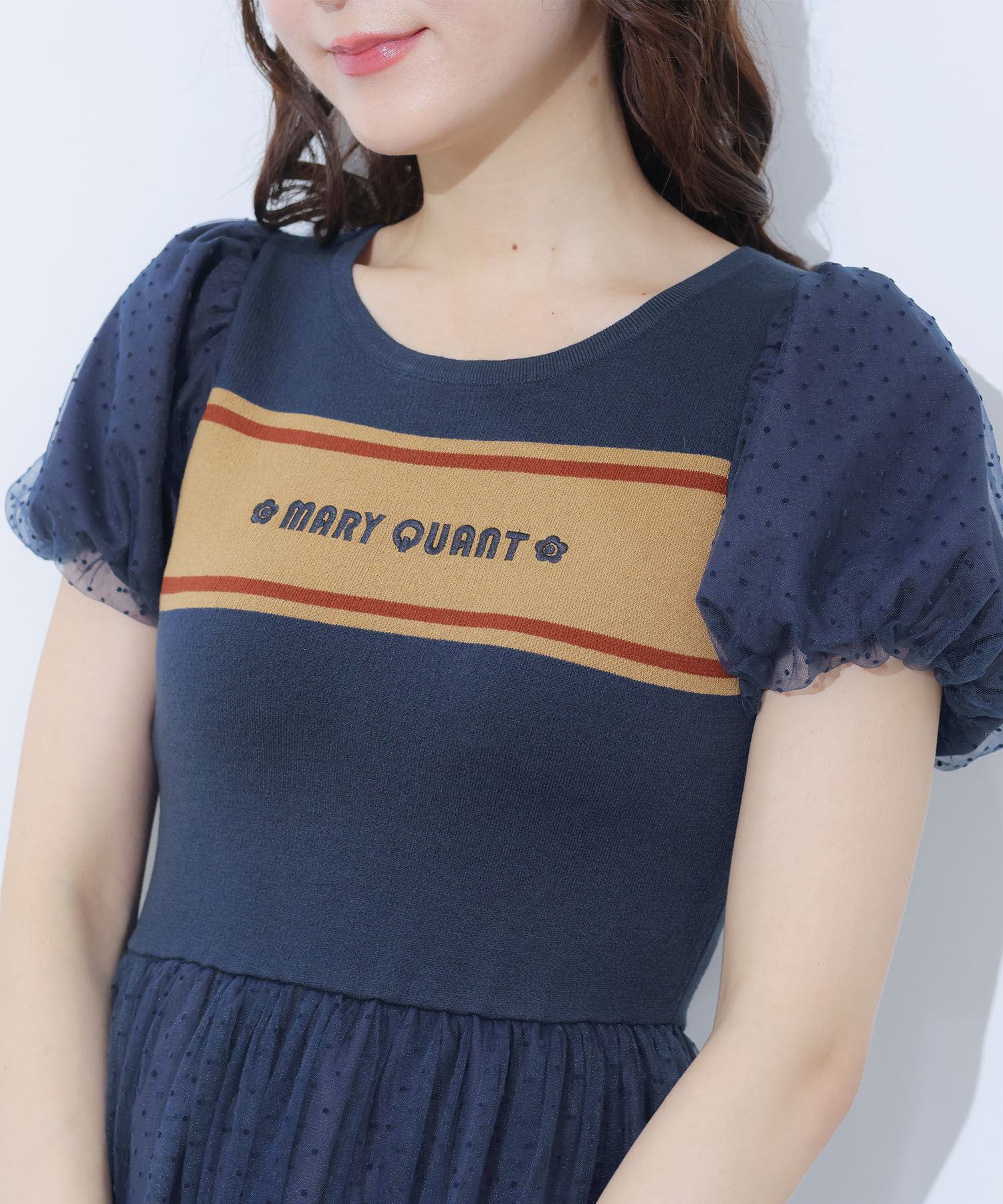 MARY QUANT「レトロロゴライン ワンピース」|ワンピース|