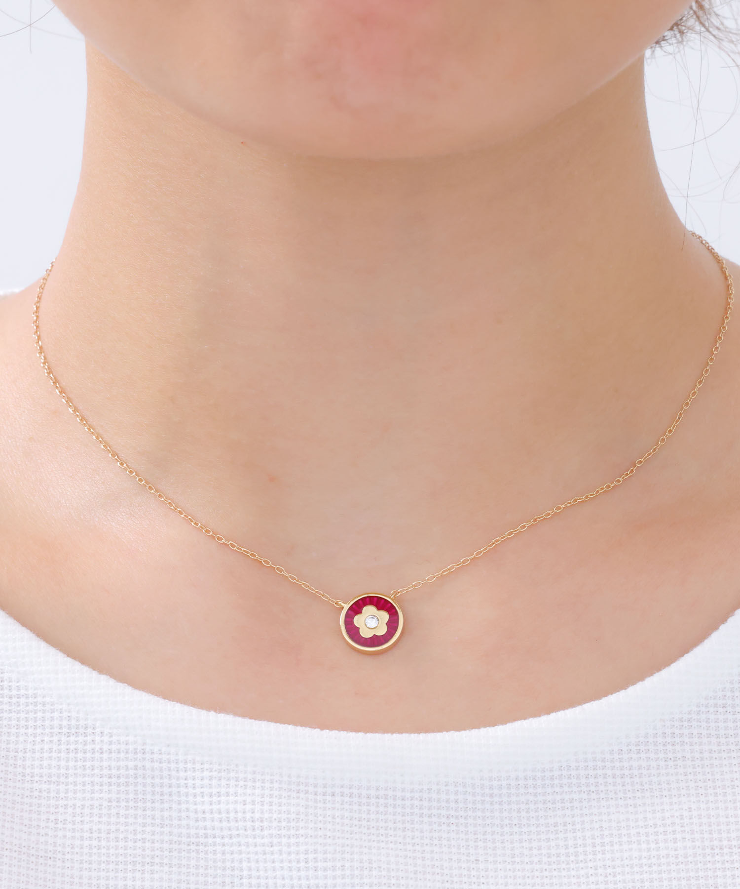 MARY QUANT「トランスペアレントカラーエポ ネックレス」|ネックレス|ゴールド