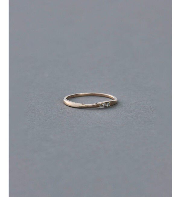 ete「[シェア] K10MPG ダイヤモンド ツイスト リング」|リング|ピンクゴールド