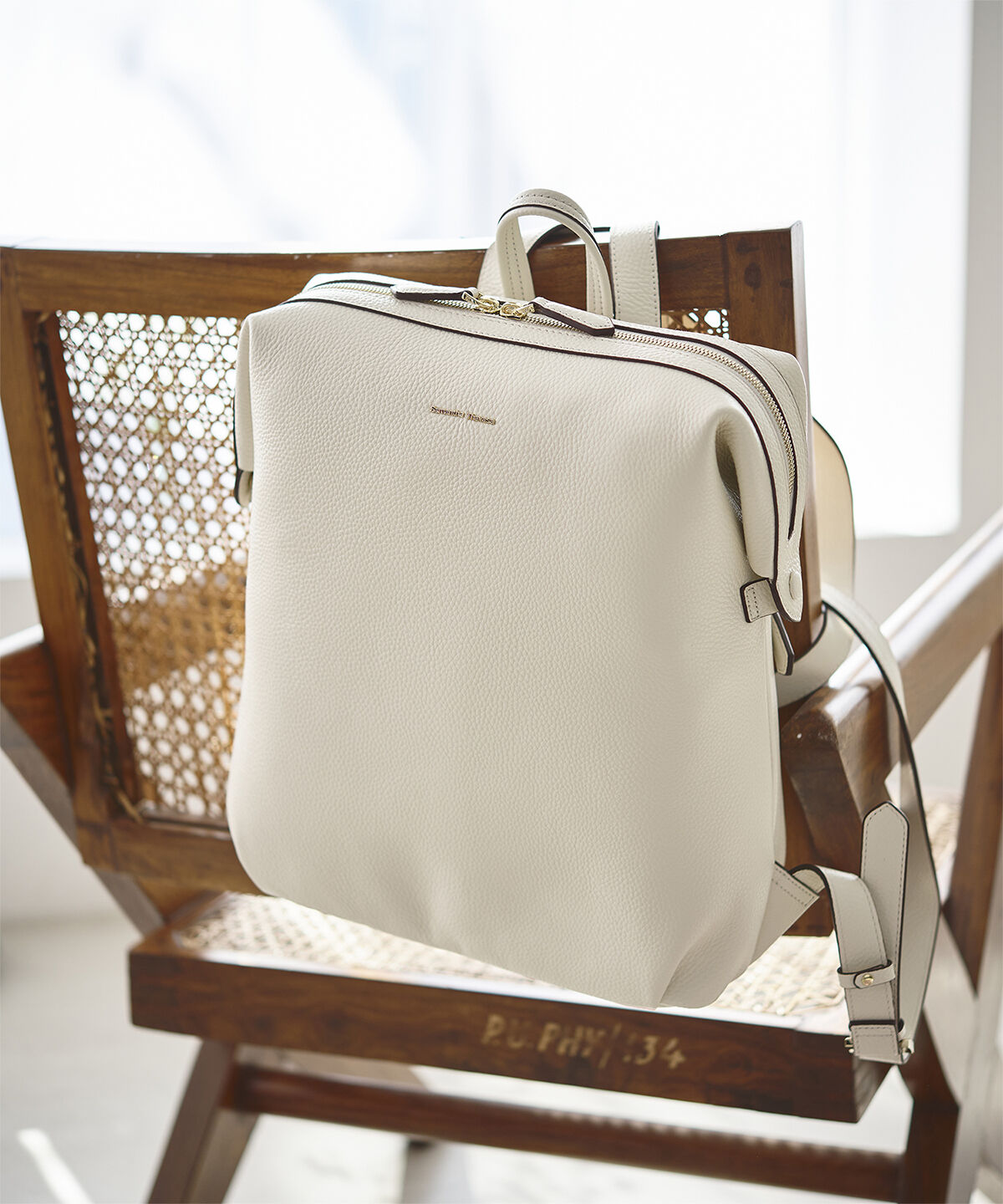 Samantha Thavasa「シボ型押しレザーリュック」|リュック|