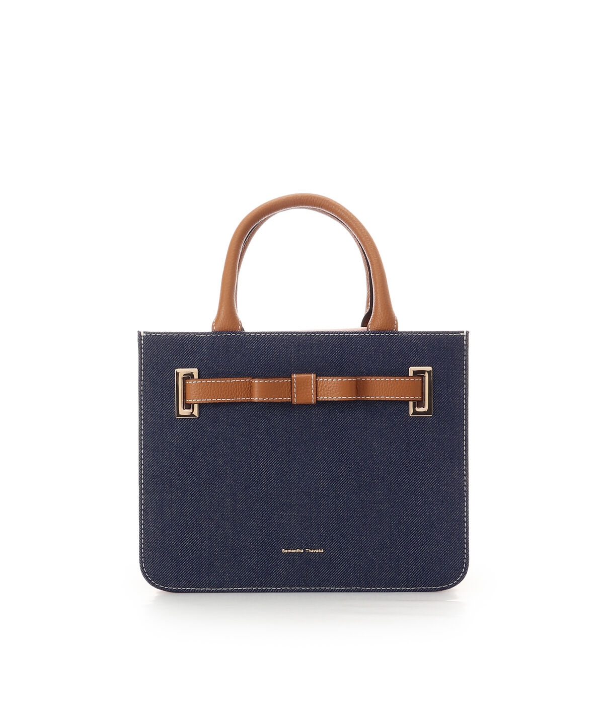 Samantha Thavasa「デニム調エムシュシュⅢ トートバッグ」|トートバッグ|キャメル