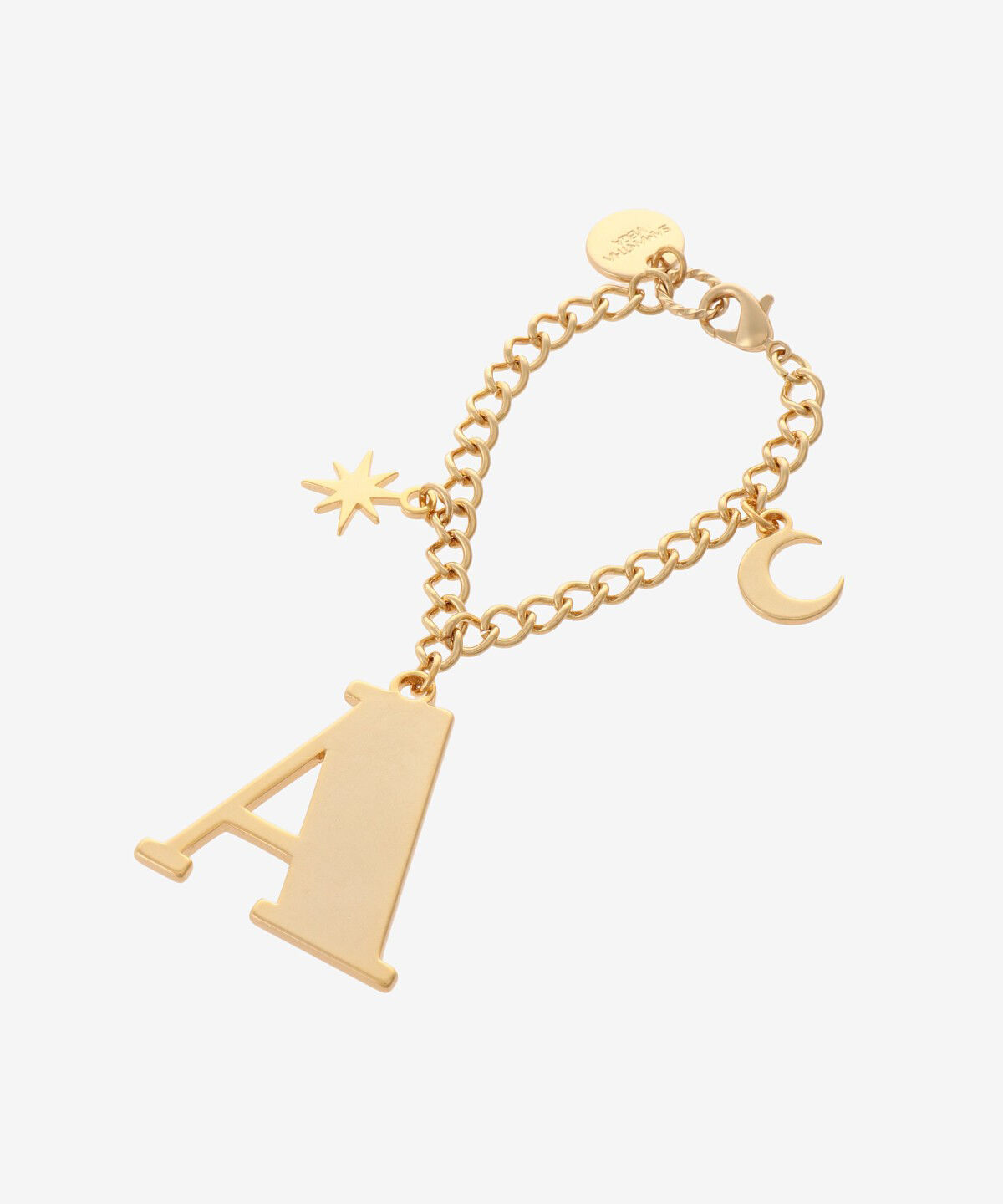 Samantha Vega「ムーンイニシャルチャーム(A)」|チャーム・キーホルダー|ゴールド