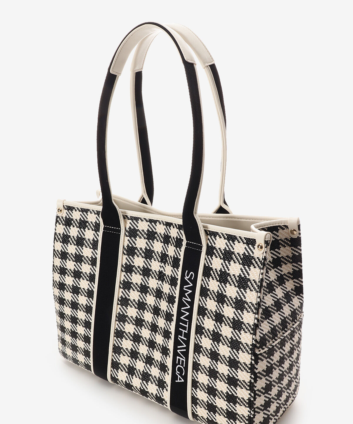 Samantha Vega「ロゴテープギンガムチェックA4トート」|トートバッグ|