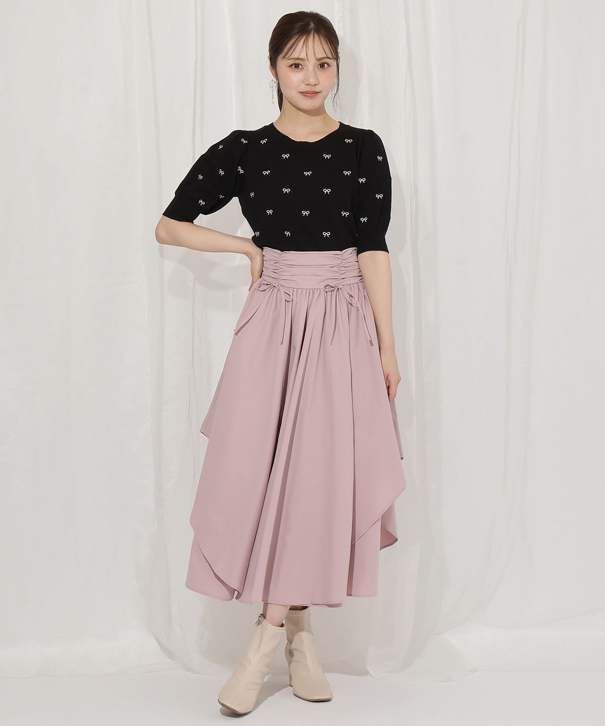 WILLSELECTION「バリエーションニット（リボン）」|ニット・セーター|