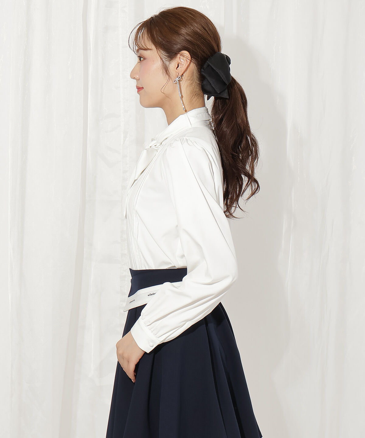 WILLSELECTION「ボリュームスリーブピンタックブラウス」|シャツ・ブラウス|