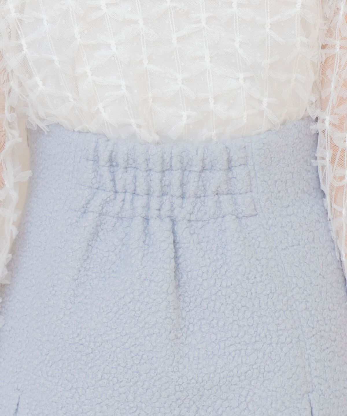 WILLSELECTION「ボックスタックボアミニスカート」|フレア|