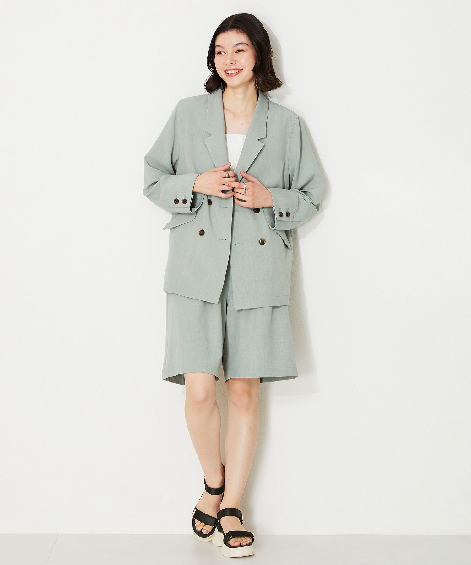 ORiental TRaffic「【アウトレット価格】サテンストラップ厚底サンダル/41215」|サンダル|