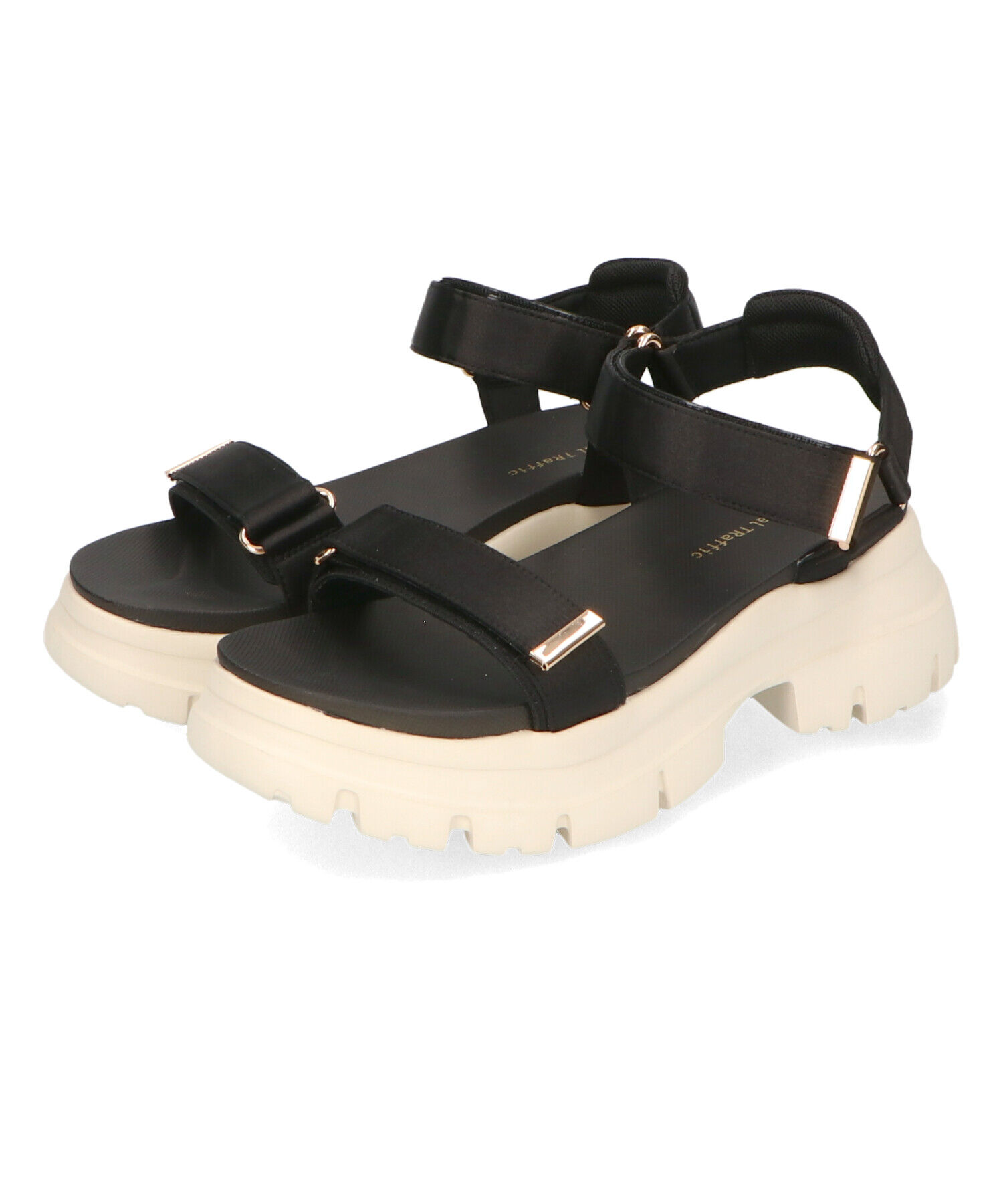 ORiental TRaffic「【アウトレット価格】サテンストラップ厚底サンダル/41215」|サンダル|