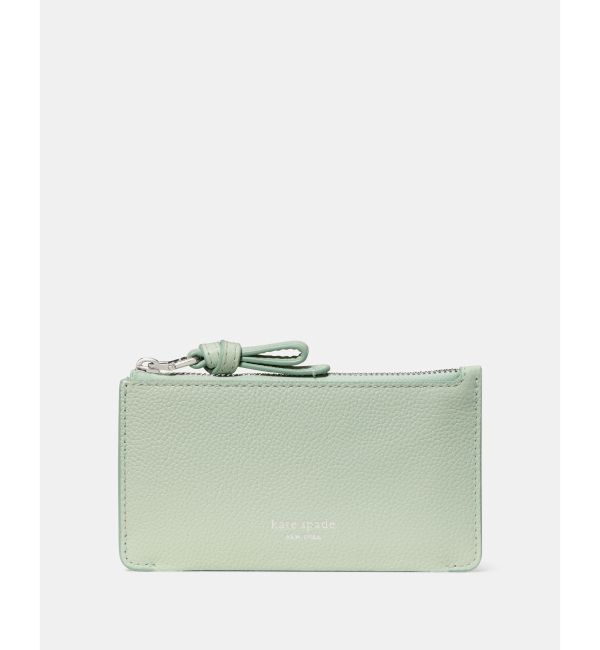 kate spade new york「ループ イーダブリュー ジップ カード ケース」|財布|Green