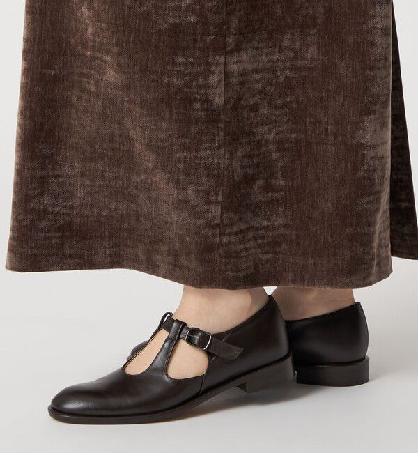 ODETTE E ODILE「ダブルTストラップ フラット25&uarr;」|ローファー|