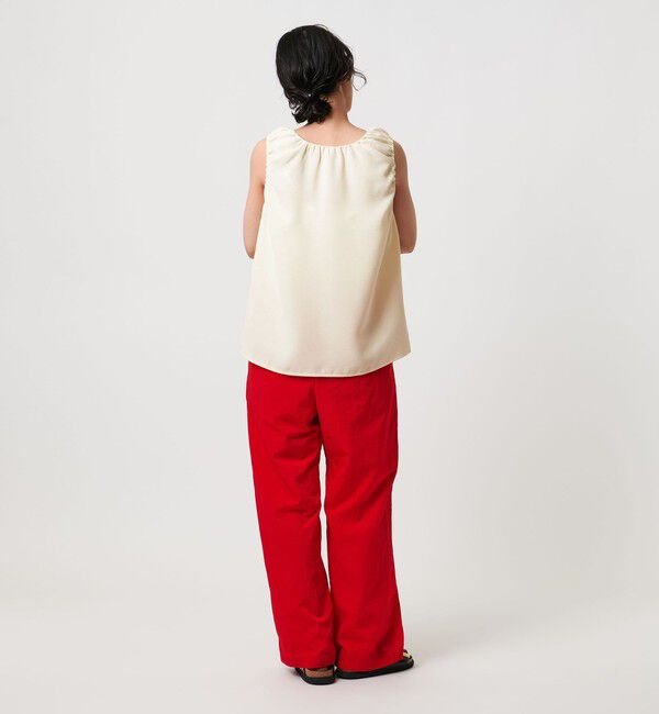 UNITED ARROWS「COMFY ギャザーノースリーブブラウス -吸水速乾 UVカット ウォッシャブル-」|シャツ・ブラウス|