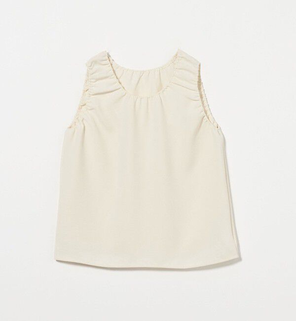 UNITED ARROWS「COMFY ギャザーノースリーブブラウス -吸水速乾 UVカット ウォッシャブル-」|シャツ・ブラウス|