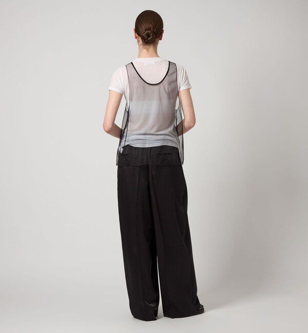 AEWEN MATOPH「＜AEWEN MATOPH＞チュール イミテーションパール ノースリーブブラウス」|シャツ・ブラウス|