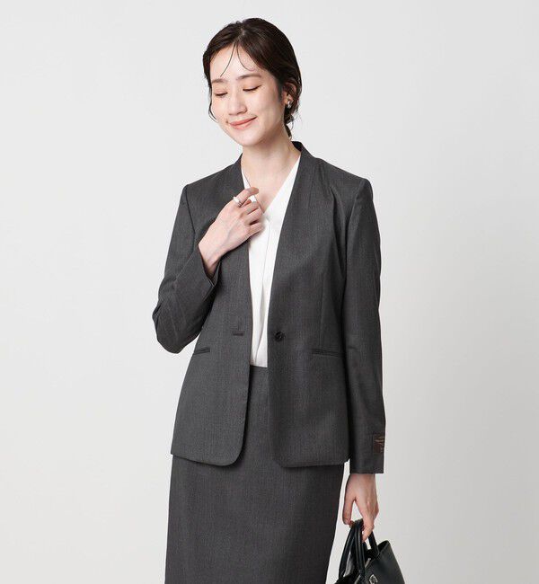 UNITED ARROWS「Vitale Barberis Canonico ノーラペルジャケット」|ノーカラージャケット|