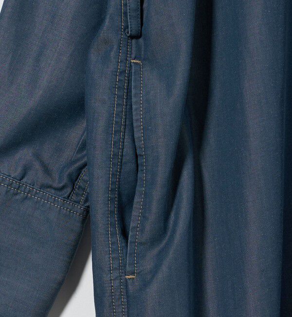 ASTRAET「＜ASTRAET＞デニムライク リボン シャツワンピース」|ワンピース|