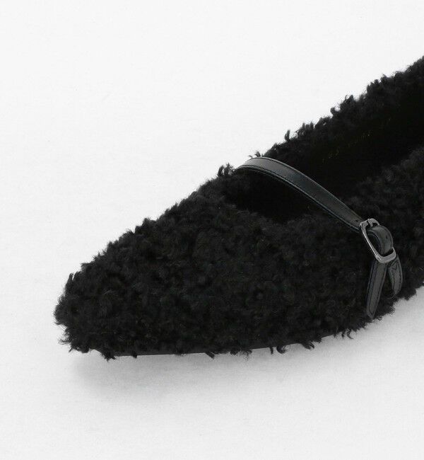 UNITED ARROWS「フェイクファー フラットパンプス」|パンプス|