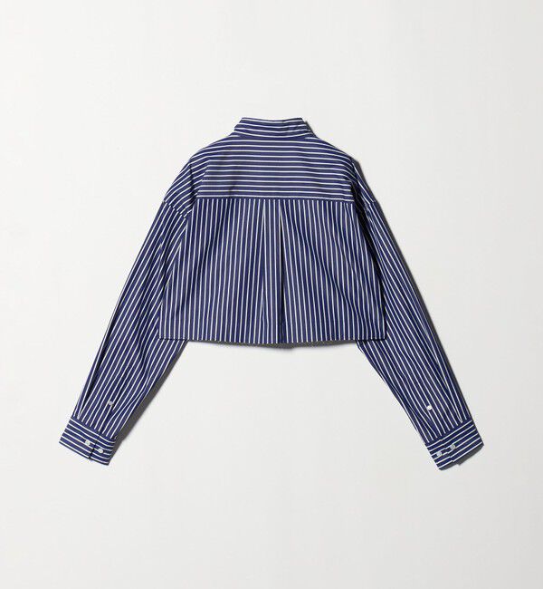 ASTRAET「＜ASTRAET＞ストライプ クロップド レギュラーカラーシャツ」|シャツ・ブラウス|