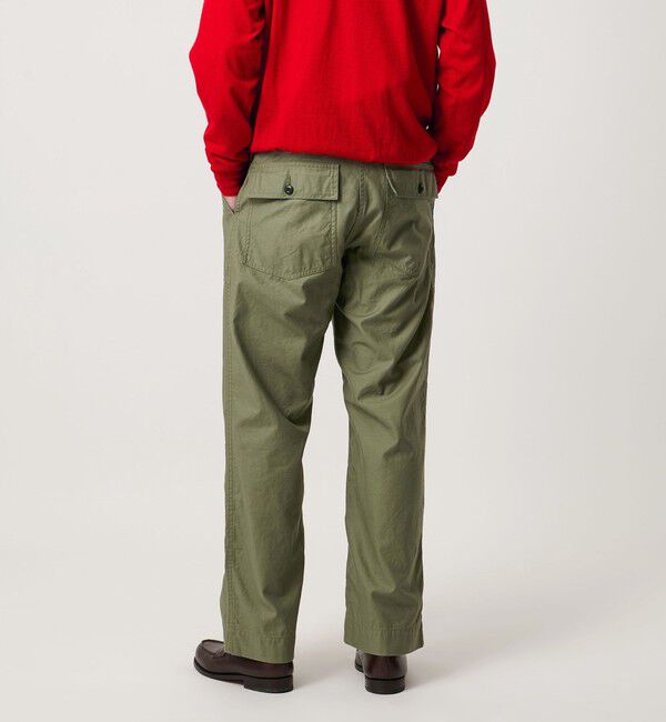 UNITED ARROWS「オーガニックコットン バックサテン ファティーグパンツ」|チノ|