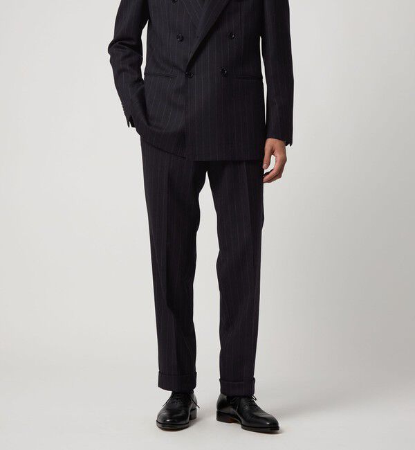 UNITED ARROWS「ワイドストライプ ダブル 6ボタン スーツ MC‐MODEL ヨコストレッチ」|スーツ|