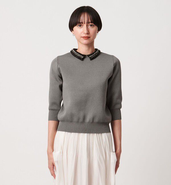 UNITED ARROWS「ビジューカラー 2WAY ニット」|ニット・セーター|