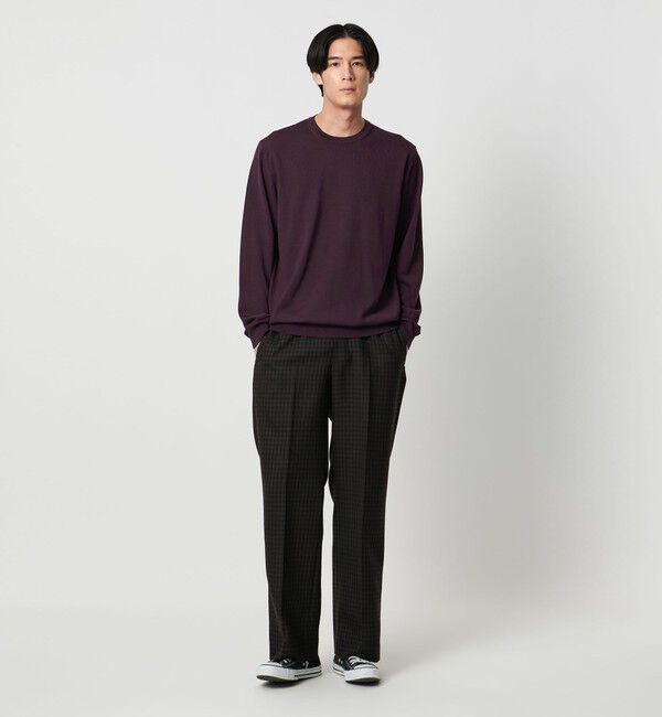 UNITED ARROWS「ハイゲージ クルーネックニット」|ニット・セーター|