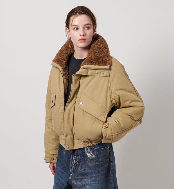 ASTRAET「＜ASTRAET＞ボア ジップブルゾン」|ブルゾン・スタジャン|BEIGE