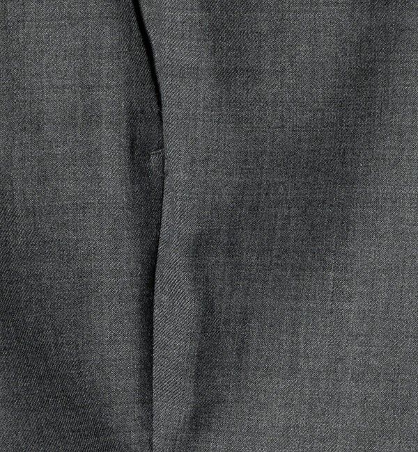 UNITED ARROWS「スリムテーパード サイドシャーリング 1プリーツ スラックス ストレッチ 防しわ」|スラックス|