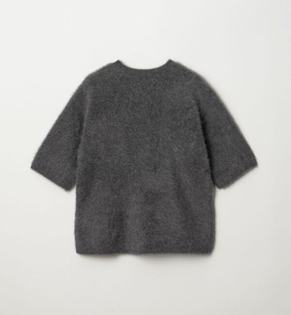 UNITED ARROWS「フォックスカシミヤ ハーフスリーブ Tニット」|ニット・セーター|