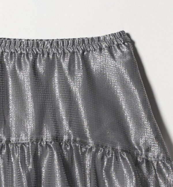 UNITED ARROWS「スケルトン シャイン ジャガード スカート ‐ウォッシャブル‐」|フレア|