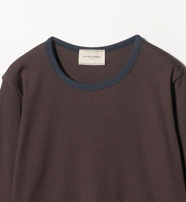 UNITED ARROWS「リブ バイカラー パイピング カットソー」|Tシャツ・カットソー|