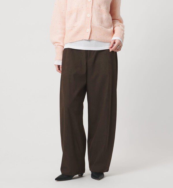 UNITED ARROWS「スエード ライク イージー パンツ」|チノ|