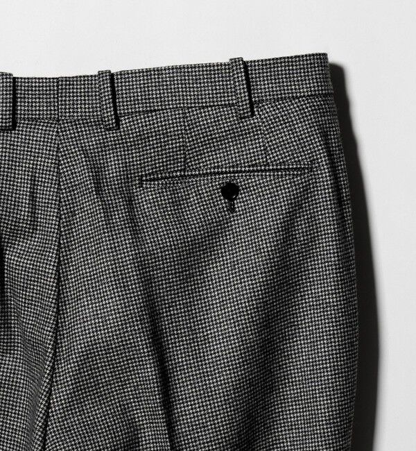 UNITED ARROWS「フランネル ハウンドトゥース ノープリーツ スラックス COMFORT EASY‐MODEL ヨコストレッチ」|スーツ|