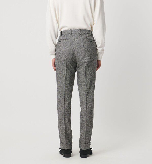 UNITED ARROWS「フランネル ハウンドトゥース ノープリーツ スラックス COMFORT EASY‐MODEL ヨコストレッチ」|スーツ|