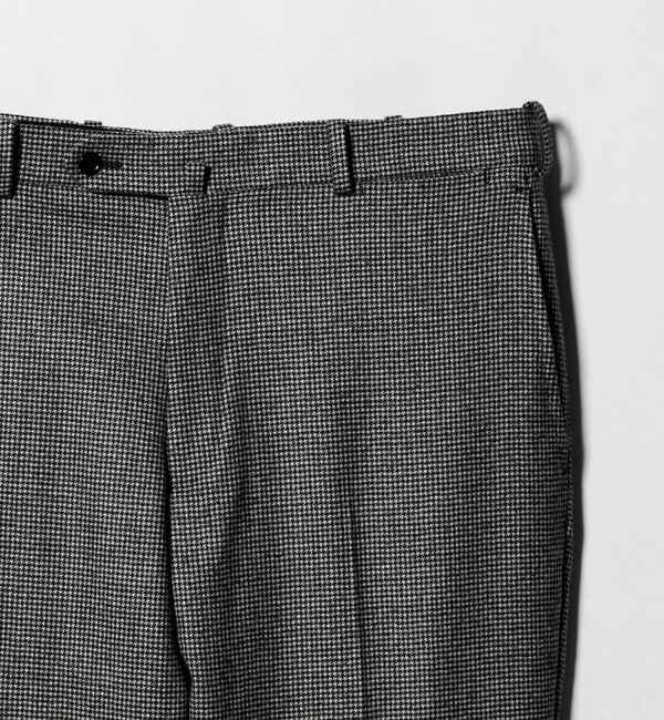 UNITED ARROWS「フランネル ハウンドトゥース ノープリーツ スラックス COMFORT EASY‐MODEL ヨコストレッチ」|スーツ|