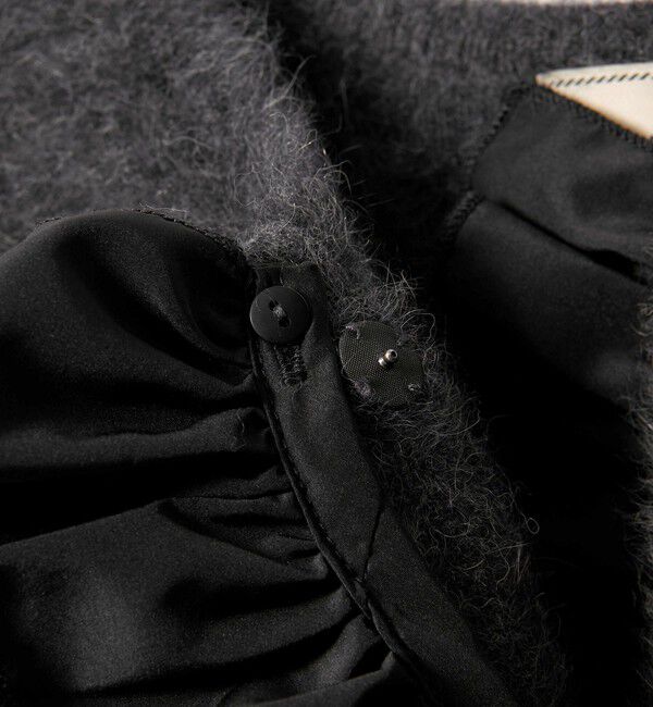 UNITED ARROWS「フォックスカシミヤ フリルコンビ ベスト」|ベスト・ジレ|