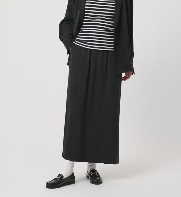 UNITED ARROWS「ドロスト イージー タイトスカート」|タイト|BLACK