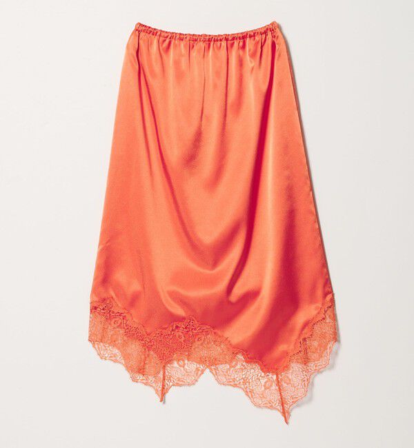 ASTRAET「＜ASTRAET＞サテン スソレース スカート」|スカート|