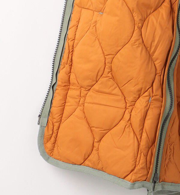 UNITED ARROWS green label relaxing「＜TAION＞ミリタリー Vネック ダブルジップ ダウンベスト」|ダウンベスト・ベスト|