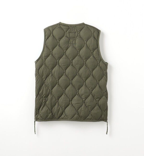 UNITED ARROWS green label relaxing「＜TAION＞ミリタリー Vネック ダブルジップ ダウンベスト」|ダウンベスト・ベスト|