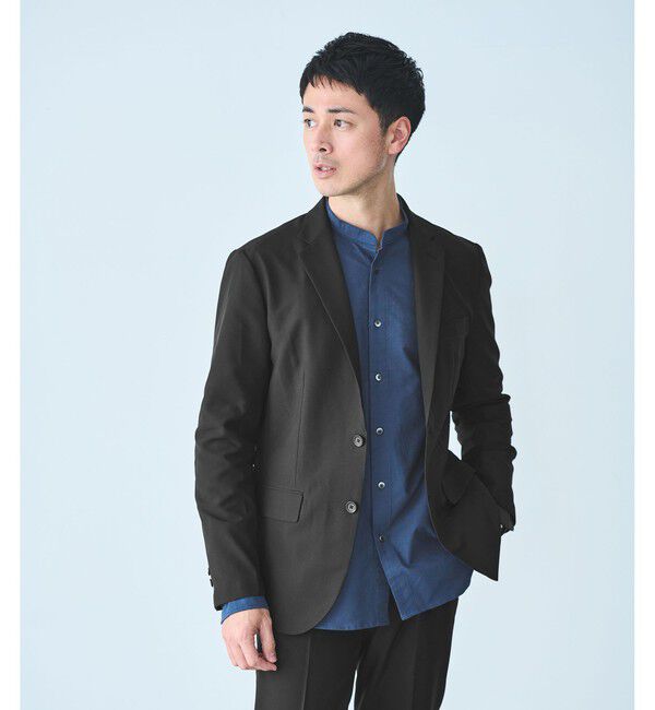 UNITED ARROWS green label relaxing「【WEB限定】JUST fit ドライPEスリムセットアップ ジャケット＆パンツ -吸水速乾・防シワ-」|テーラードジャケット|