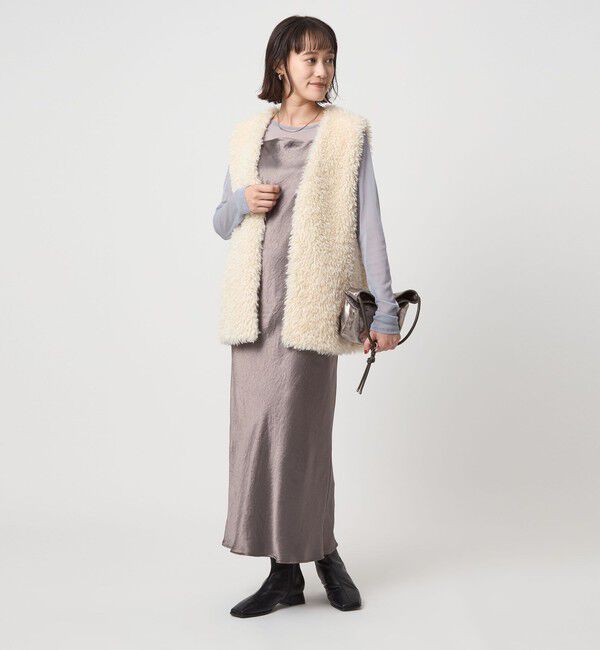 UNITED ARROWS green label relaxing「サテン キャミソール ワンピース」|ワンピース|