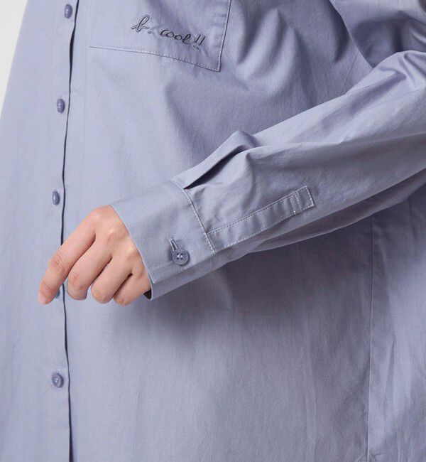 UNITED ARROWS green label relaxing「＜To b. by agnes b.コラボ＞エンブロイダリー オーバーサイズ シャツ」|シャツ・ブラウス|