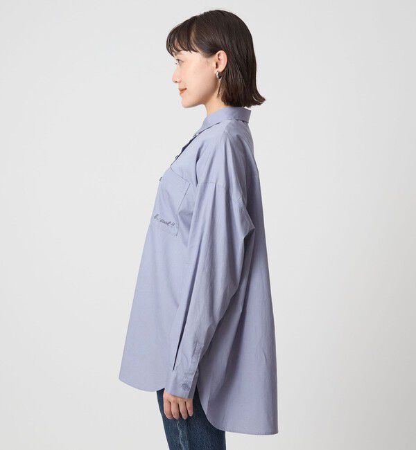 UNITED ARROWS green label relaxing「＜To b. by agnes b.コラボ＞エンブロイダリー オーバーサイズ シャツ」|シャツ・ブラウス|