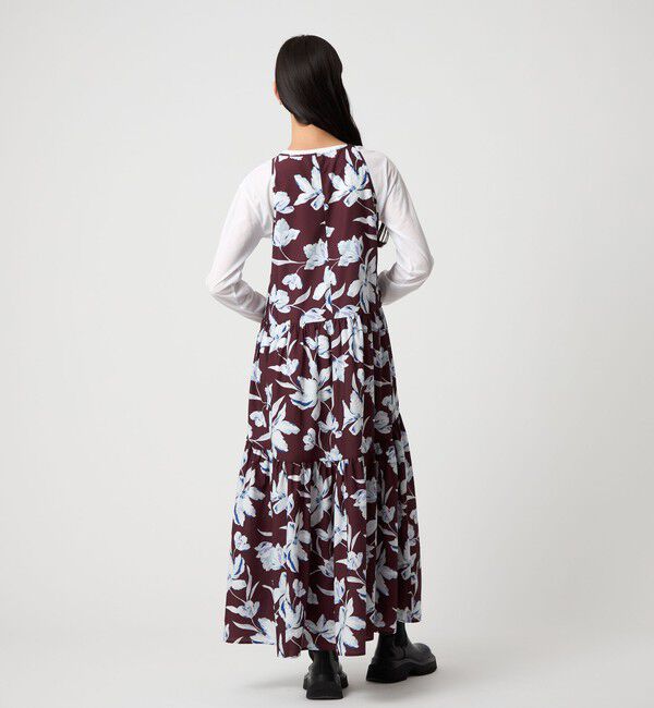 EMMEL REFINES「＜EMMEL REFINES＞EM ティアードギャザー フラワー ワンピース」|ワンピース|